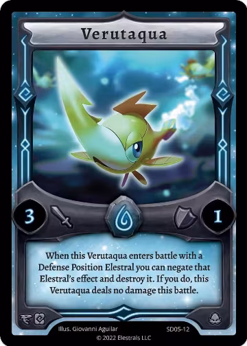 Verutaqua (SD05-12), Penterror Starter Deck [Kickstarter Edition] — Elestrals card price