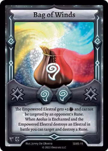 Bag of Winds (SD05-19), Penterror Starter Deck [Kickstarter Edition] — Elestrals card price