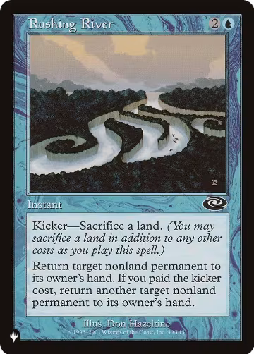 Rushing River (30/143), The List Reprints — Magic card price