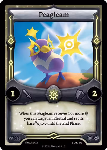 Peagleam (SD09-06), Pharogeist Starter Deck [First Edition] — Elestrals card price