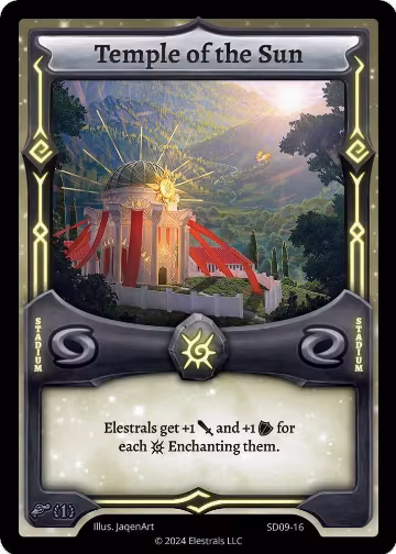 Temple of the Sun (SD09-16), Pharogeist Starter Deck [First Edition] — Elestrals card price