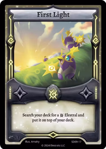First Light (SD09-17), Pharogeist Starter Deck [First Edition] — Elestrals card price