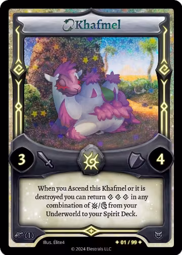 Khafmel (Serialized) (/99), Pharogeist Starter Deck [First Edition] — Elestrals card price