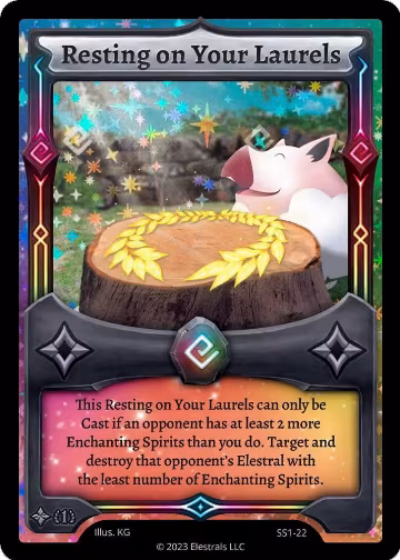 Resting on Your Laurels (SS1-22), Shattered Stars Chapter 1 [SS1] — Elestrals card price