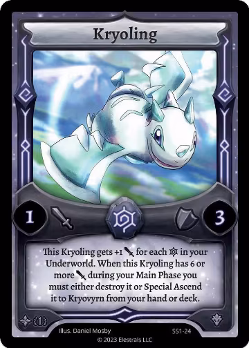 Kryoling (SS1-24), Shattered Stars Chapter 1 [SS1] — Elestrals card price