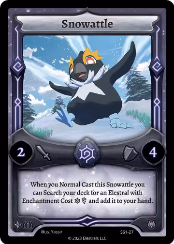 Snowattle (Alternative Art) (SS1-27), Shattered Stars Chapter 1 [SS1] — Elestrals card price