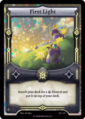 First Light (SS1-76), Shattered Stars Chapter 1 [SS1] — Elestrals card price