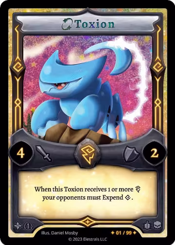 Toxion (Serialized) (/99), Shattered Stars Chapter 1 [SS1] — Elestrals card price