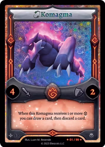Komagma (Serialized) (/99), Shattered Stars Chapter 1 [SS1] — Elestrals card price