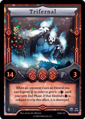 Trifernal (SD02-03), Trifernal Starter Deck [First Edition] — Elestrals card price
