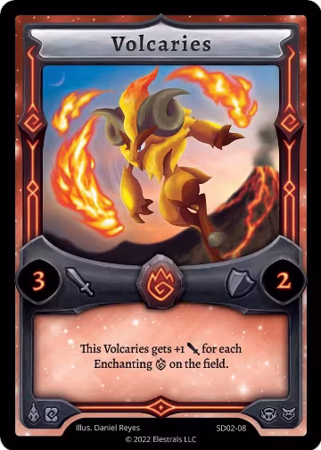 Volcaries (SD02-08), Trifernal Starter Deck [Kickstarter Edition] — Elestrals card price