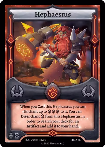 Hephaestus (SD02-16), Trifernal Starter Deck [Kickstarter Edition] — Elestrals card price