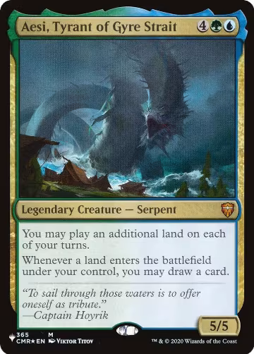Aesi, Tyrant of Gyre Strait (365/361), The List Reprints — Magic card price