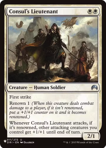 Consul's Lieutenant (011/272), The List Reprints — Magic card price