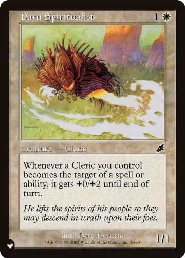 Daru Spiritualist (5/143), The List Reprints — Magic card price