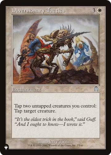 Diversionary Tactics (7/143), The List Reprints — Magic card price