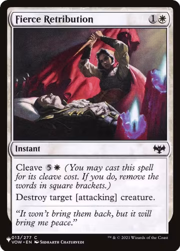 Fierce Retribution (013/277), The List Reprints — Magic card price