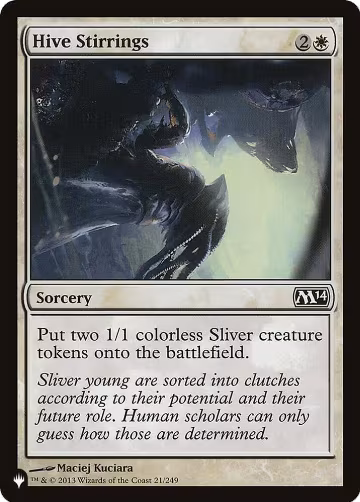Hive Stirrings (21/249), The List Reprints — Magic card price