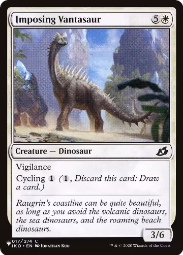 Imposing Vantasaur (017/274), The List Reprints — Magic card price