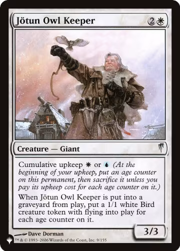 Jotun Owl Keeper (9/155), The List Reprints — Magic card price