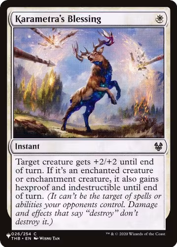 Karametra's Blessing (026/254), The List Reprints — Magic card price