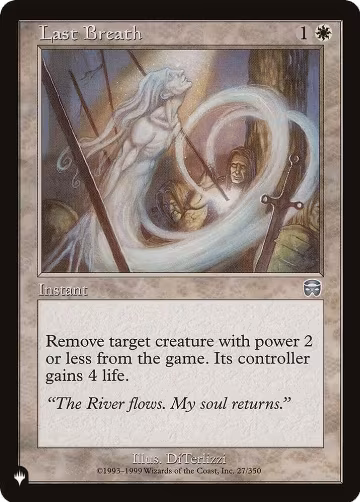 Last Breath (27/350), The List Reprints — Magic card price