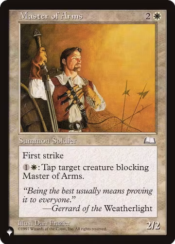 Master of Arms, The List Reprints — Magic card price