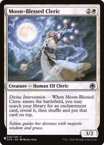 Moon-Blessed Cleric (026/281), The List Reprints — Magic card price