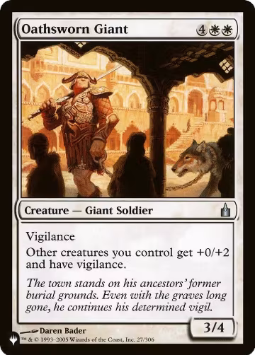 Oathsworn Giant (27/306), The List Reprints — Magic card price