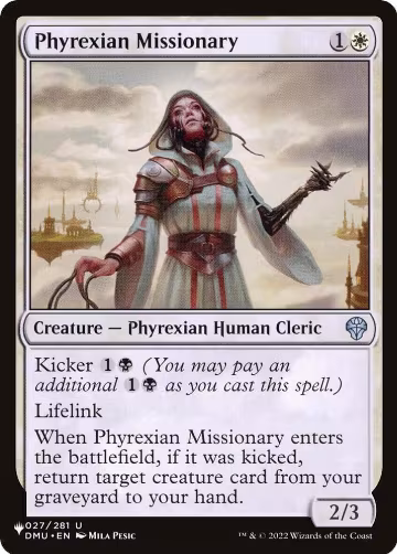 Phyrexian Missionary (027/281), The List Reprints — Magic card price