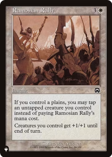 Ramosian Rally (38/350), The List Reprints — Magic card price