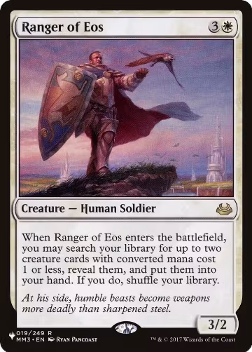 Ranger of Eos (MM3) (019/249), The List Reprints — Magic card price