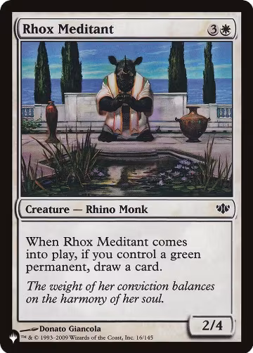 Rhox Meditant (16/145), The List Reprints — Magic card price
