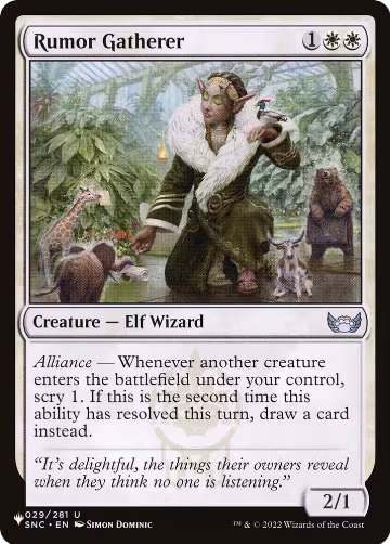 Rumor Gatherer (029/281), The List Reprints — Magic card price