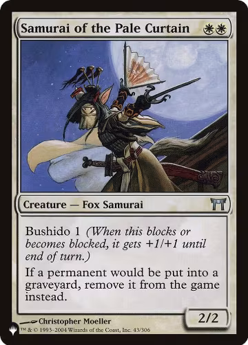Samurai of the Pale Curtain (43/306), The List Reprints — Magic card price