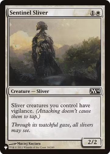Sentinel Sliver (30/249), The List Reprints — Magic card price
