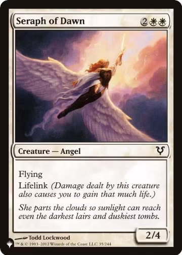 Seraph of Dawn (35/244), The List Reprints — Magic card price