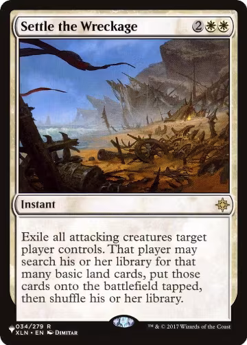 Settle the Wreckage (034/279), The List Reprints — Magic card price