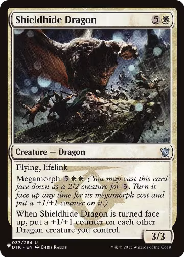 Shieldhide Dragon (037/264), The List Reprints — Magic card price