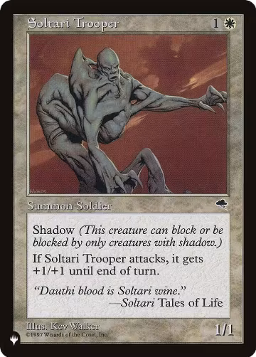 Soltari Trooper, The List Reprints — Magic card price