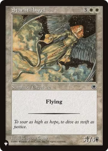 Starlit Angel, The List Reprints — Magic card price