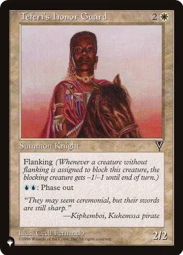 Teferi's Honor Guard, The List Reprints — Magic card price