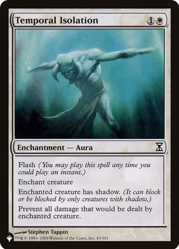 Temporal Isolation (43/301), The List Reprints — Magic card price