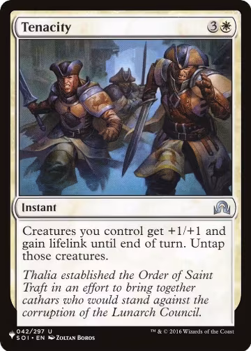 Tenacity (042/297), The List Reprints — Magic card price