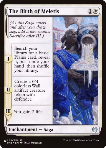 The Birth of Meletis (005/254), The List Reprints — Magic card price