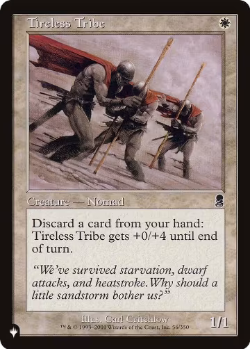 Tireless Tribe (56/350), The List Reprints — Magic card price