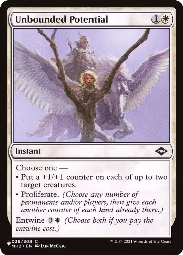Unbounded Potential (036/303), The List Reprints — Magic card price