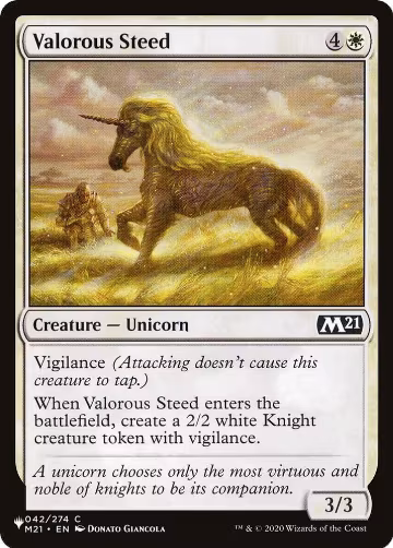 Valorous Steed (042/274), The List Reprints — Magic card price