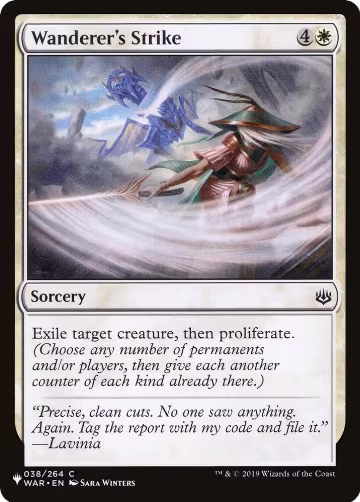 Wanderer's Strike (038/264), The List Reprints — Magic card price