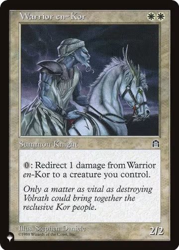 Warrior en-Kor, The List Reprints — Magic card price
